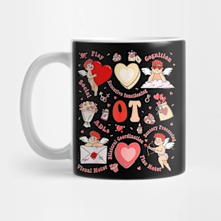 Valentines Day Heart Occupational Therapist OT Therapy Mug